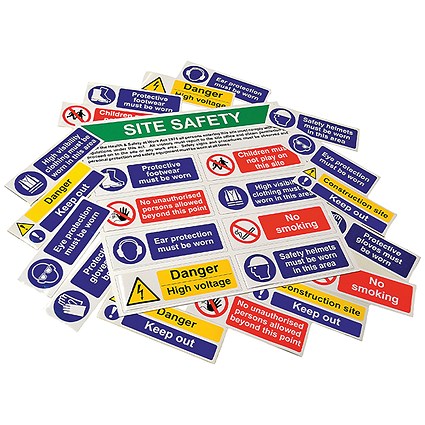 Spectrum Build Your Own Composite Safety Sign Kit, 650x650mm, PVC ...