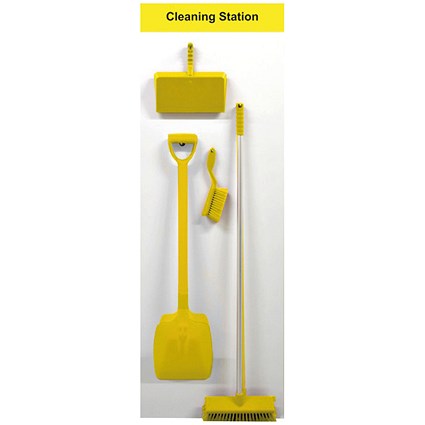 Spectrum Industrial Shadowboard Cleaning Station A Yellow SB-BD01-YL