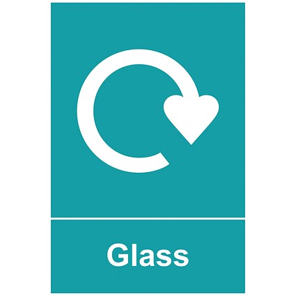 Spectrum Industrial Recycle Sign Glass 150x200mm SAV