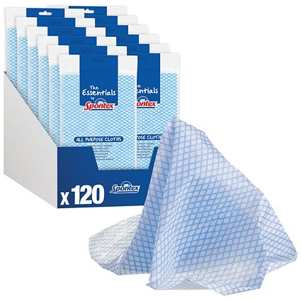Spontex All Purpose Cloth x10 Cloths Pack of 12 19900101