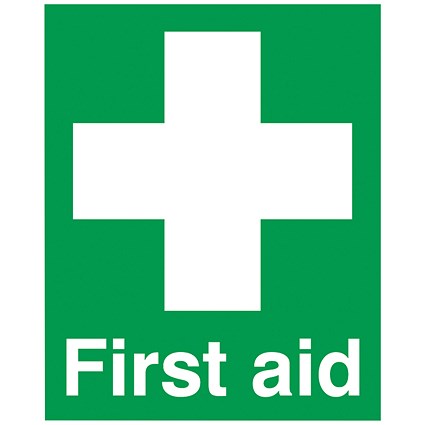 Safety Sign First Aid, 100x250mm, PVC
