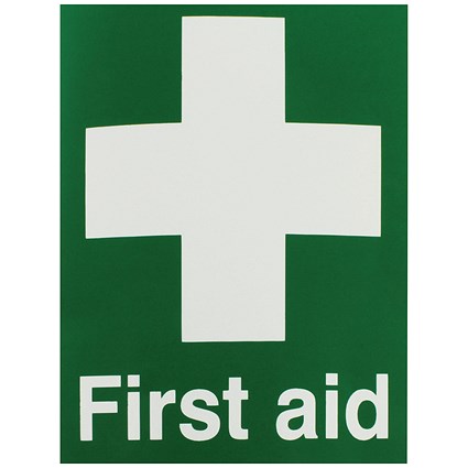 Safety Sign First Aid, 150x110mm, Self Adhesive Safety Sign First Aid, 150x110mm, Self Adhesive