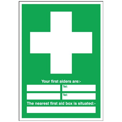 Safety Sign First Aid, 600x450mm, PVC