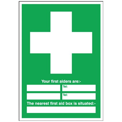 Safety Sign First Aid, 600x450mm, PVC