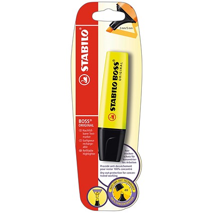 Stabilo Boss Original Highlighter Single Blister Yellow (Pack of 10)