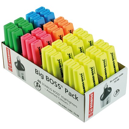 Stabilo Boss Original Highlighter Assorted (Pack of 48)