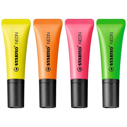 Stabilo Neon Highlighters - 4 Pack