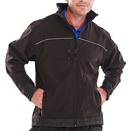 Beeswift Soft Shell Jacket, Black, Large Beeswift Soft Shell Jacket, Black, Large