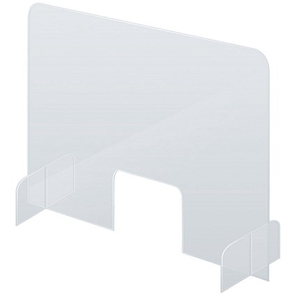 Counter & Desk Protection Screen, Acrylic Glass, 70 x 85 cm