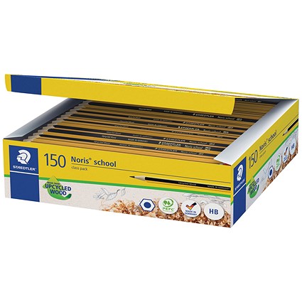 Staedtler Noris School 121 Graphite HB Pencil (Pack of 150)