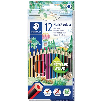 Staedtler Noris Colour Colouring Pencils, 12 Pencils Per Pack, Assorted, Pack of 10