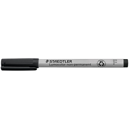 Staedtler 316 Lumocolor Pen, Non-permanent, Fine, Black, Pack of 10 Staedtler 316 Lumocolor Pen, Non-permanent, Fine, Black, Pack of 10