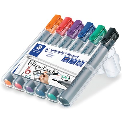Staedtler Flipchart Marker Assorted (6 Pack) 356Wp6