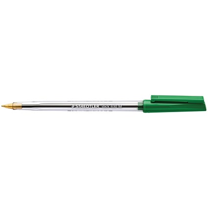 Staedtler Stick 430 Ballpoint Pen Green (Pack of 10) 430M-5