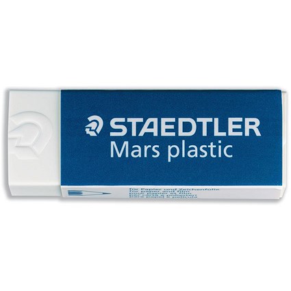 Staedtler Mars Plastic Eraser, Self-cleaning, Pack of 20 Staedtler Mars Plastic Eraser, Self-cleaning, Pack of 20