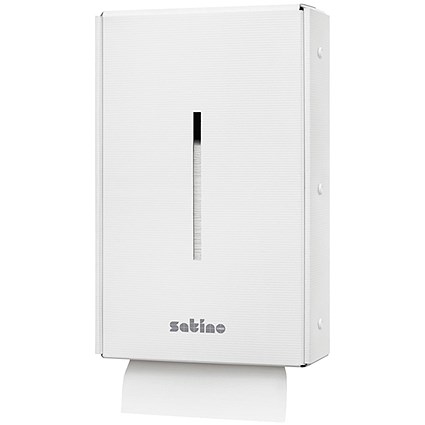 Satino Cardboard Hand Towel Dispenser, Includes 360 Hand Towels, White, Pack of 6