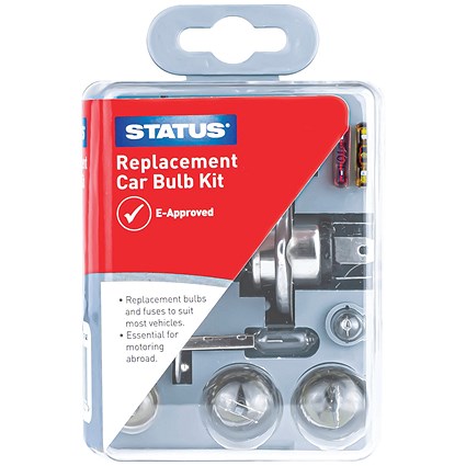 Status 10-Piece Car Bulb Replacement Kit