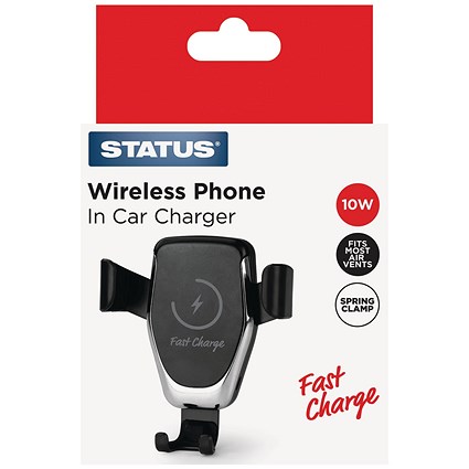 Status Wireless Phone Car Charger 15W Black