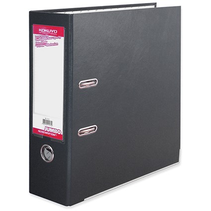 BDS Kokuyo Jumbo Spacebinder Lever Arch File A4 Black