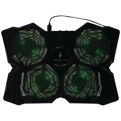 SureFire Bora Gaming Laptop Cooling Pad, Green SureFire Bora Gaming Laptop Cooling Pad, Green