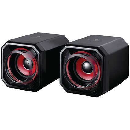 SureFire Gator Eye Gaming Speakers, Black and Red