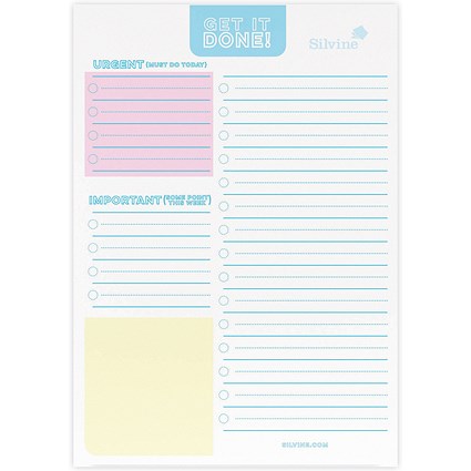 Silvine Luxpad Things To Do Desk Pad, A5, 60 Pages