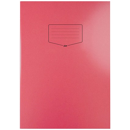 Silvine Tough Shell Exercise Book, A4+, Red, Pack of 25