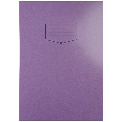 Silvine Tough Shell Exercise Book, A4+, Purple, Pack of 25