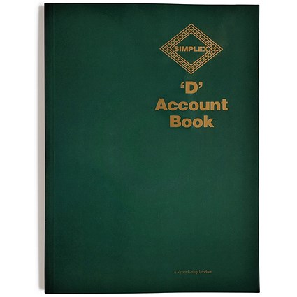 Simplex D Accounts Book One Year 96 Pages Simplex D Accounts Book One Year 96 Pages