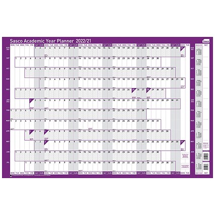Sasco Academic Year Planner Unmounted 2021-22 Sasco Academic Year Planner Unmounted 2021-22