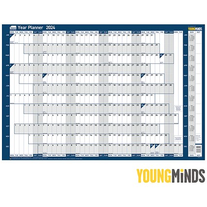 Sasco Year Planner, Unmounted, 915x610mmm, 2024