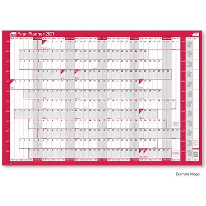 Sasco Year Planner Compact Landscape Unmounted 2027