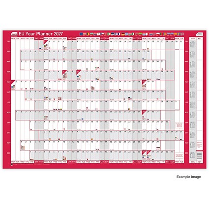 Sasco Year Planner EU Unmounted 2027