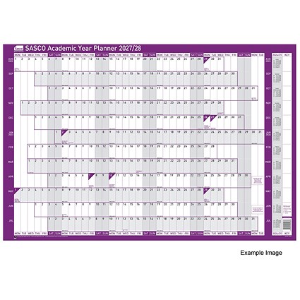 Sasco Academic Year Planner Mounted 2027/28
