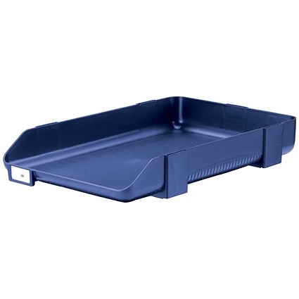 Rexel Agenda Classic 55 Letter Tray, Stackable, W382xH246x55mm, Blue