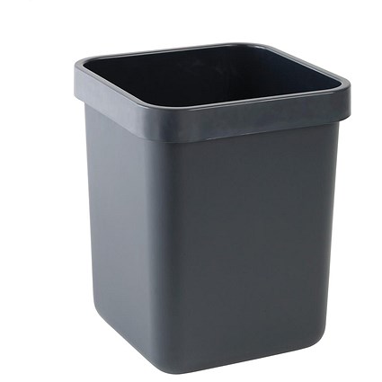 Rexel Agenda Classic Rectangular Waste Bin, W311xD311xH390mm, 28 Litres, Charcoal