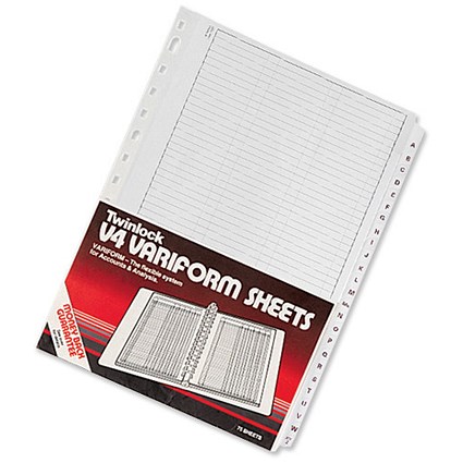 Twinlock V4 Variform A-Z Indexes Ref 75700 [Pack 25]