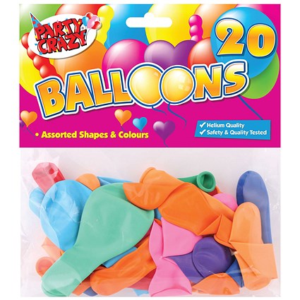 Balloons Assorted Shapes And Colours (Pack of 240)