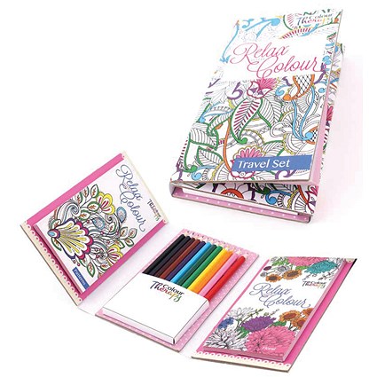Tallon Adult Colouring Book Travel Set (Pack of 6) Tallon Adult Colouring Book Travel Set (Pack of 6)