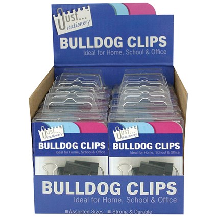 Tallon Bulldog Clips in Counter Display Unit (Pack of 12)