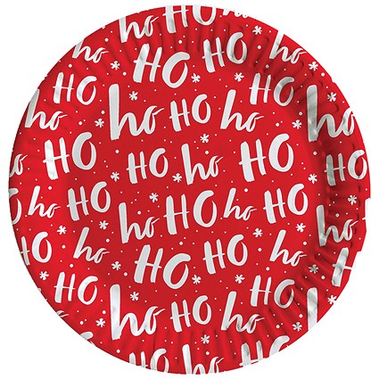 Contemporary Christmas Party Paper Plates x6 Pack of 12