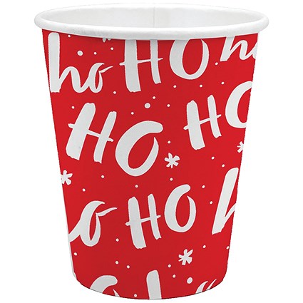Contemporary Christmas Party Paper Cups x6 Pack of 12