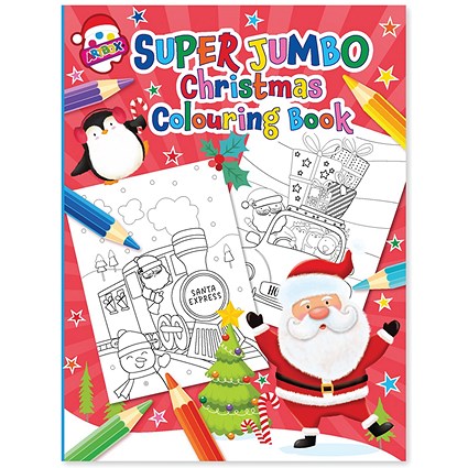 Christmas Super Jumbo Activity Colouring Book Pack of 6