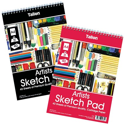 Tallon Artist Sketch Pad 40 Sheet A4 (Pack of 6) TAL05682