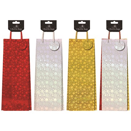 Pack 3 Holographic Bottle Bags (Pack of 12)