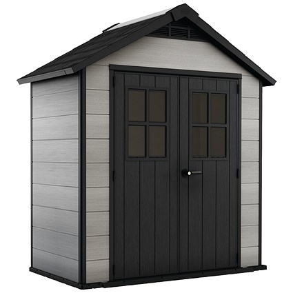 Keter Oakland Shed 7.5x4ft Grey KET254397