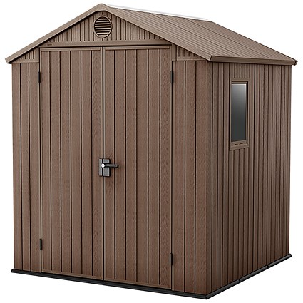 Keter Darwin Shed 6x6ft Wood Brown KET252003