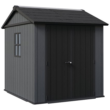 Keter Newton Plus Shed 7x7.5ft Grey KET260264