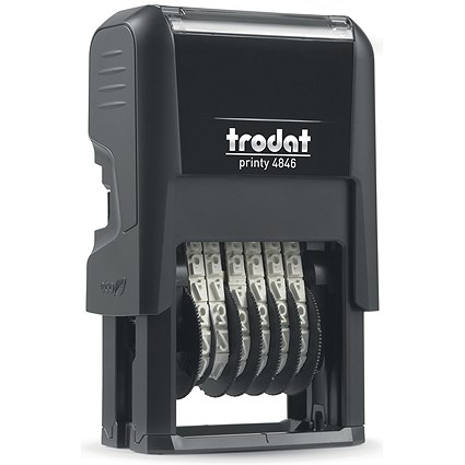 Trodat Printy 4846 Self-Inking 6 Band Numberer Stamp