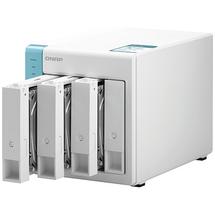 Qnap 4 Bay Desktop NAS Network Attached Storage Enclosure 64TB TS-431K
